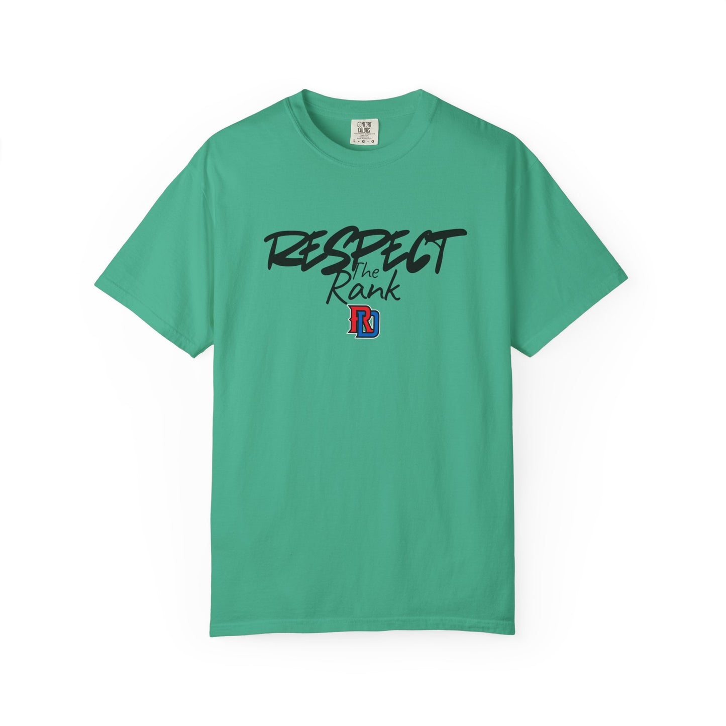 Respect the Rank Dominican Republic Baseball  Unisex Garment-Dyed T-shirt