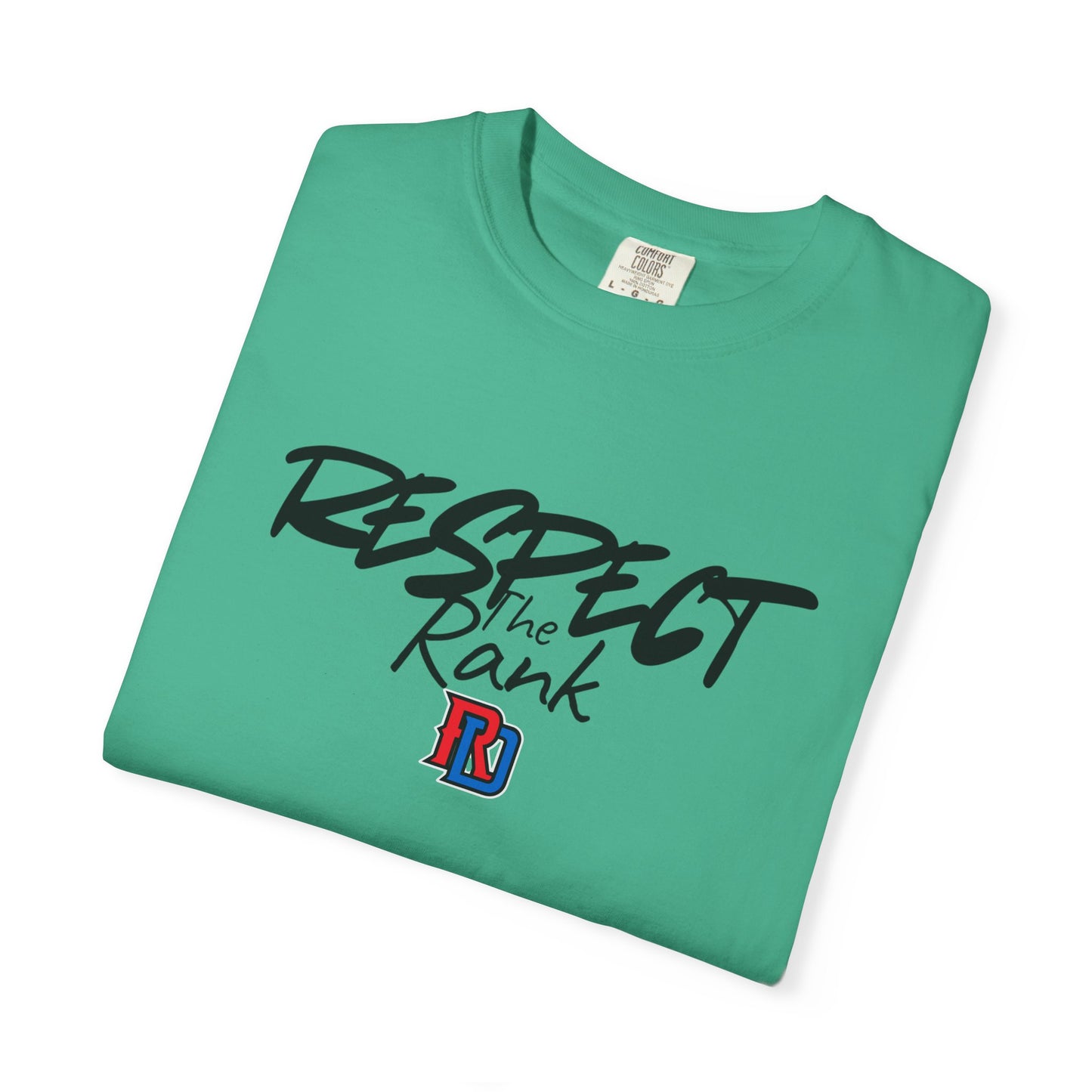 Respect the Rank Dominican Republic Baseball  Unisex Garment-Dyed T-shirt