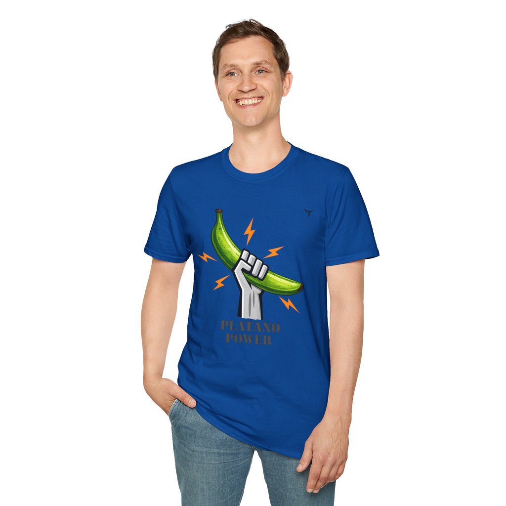 Platano Power T-Shirt – Celebrate Dominican Pride! Unisex Softstyle T-Shirt