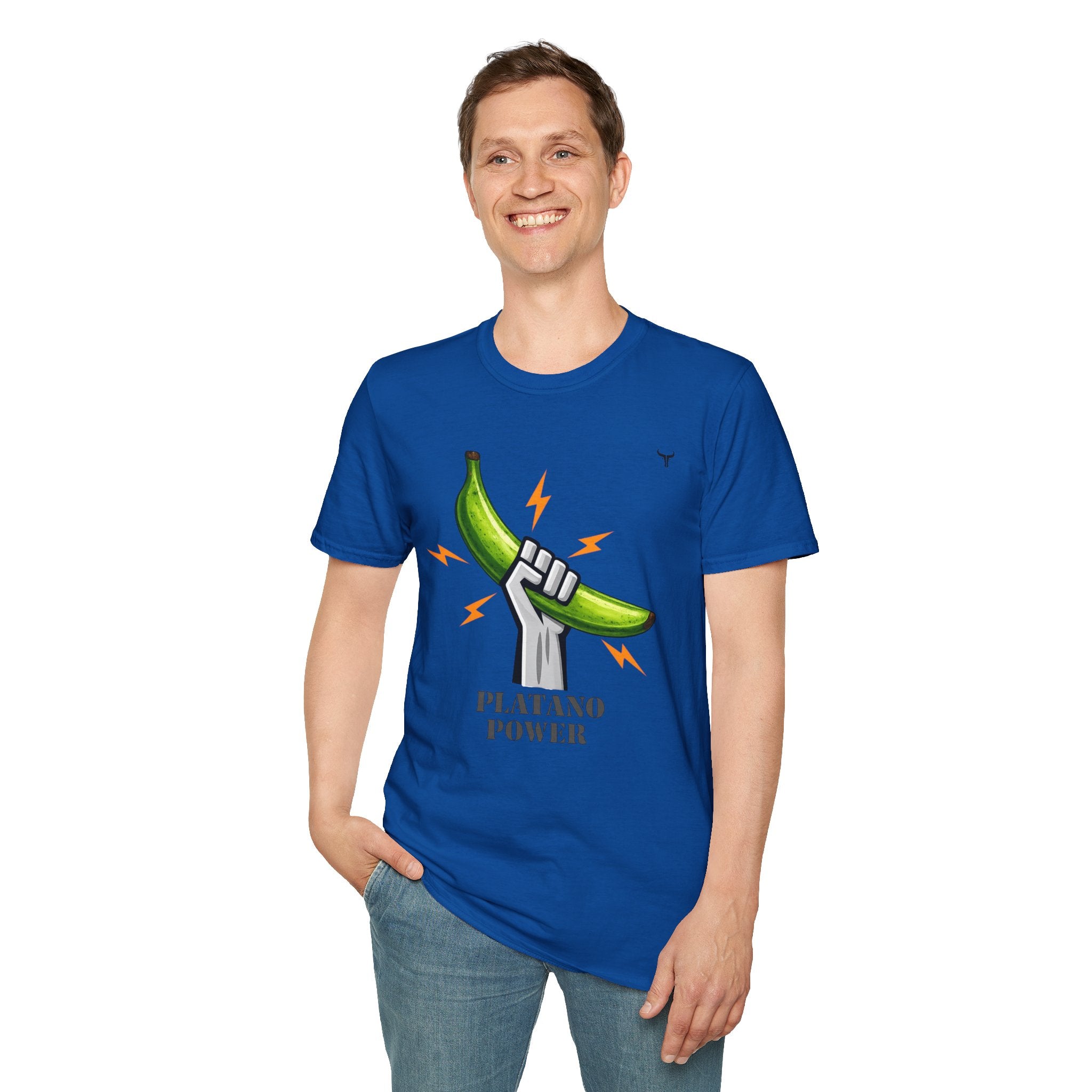 Platano Power T-Shirt – Celebrate Dominican Pride! Unisex Softstyle T-Shirt