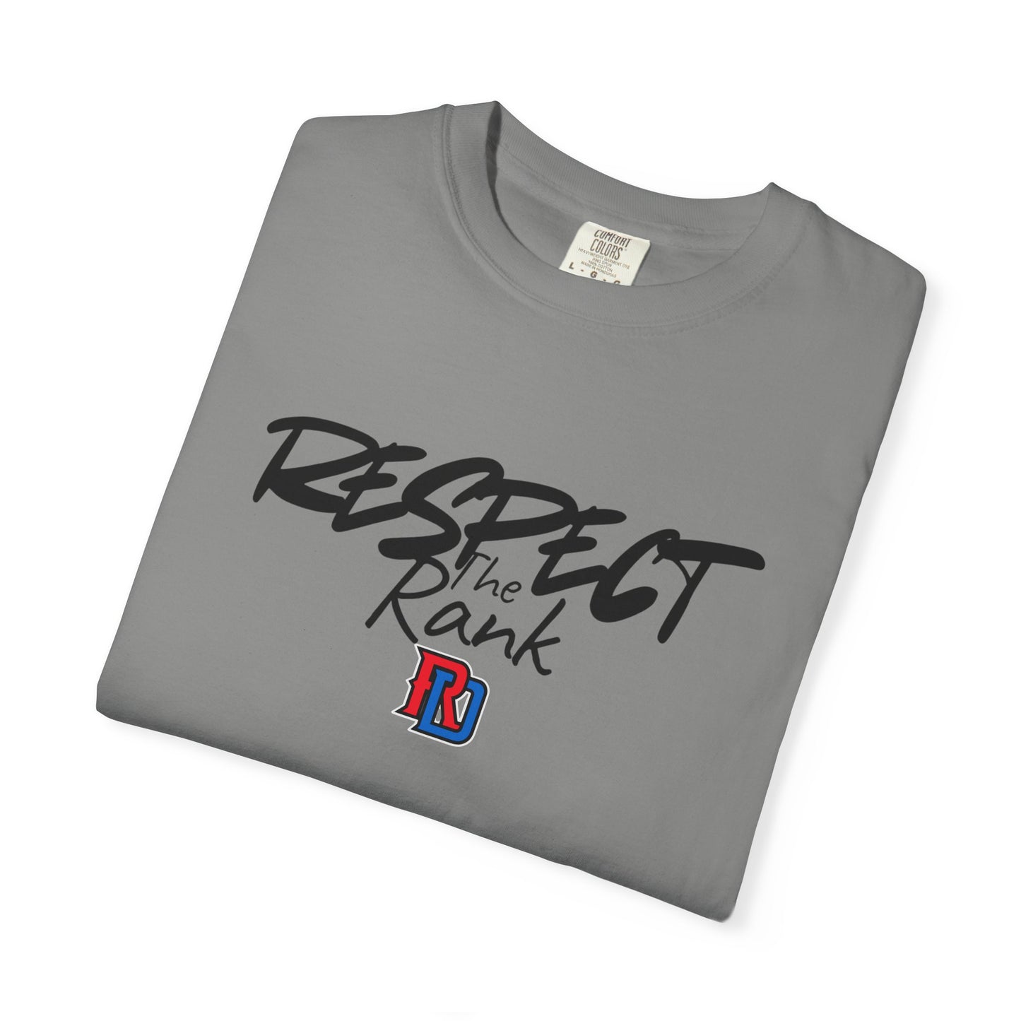 Respect the Rank Dominican Republic Baseball  Unisex Garment-Dyed T-shirt