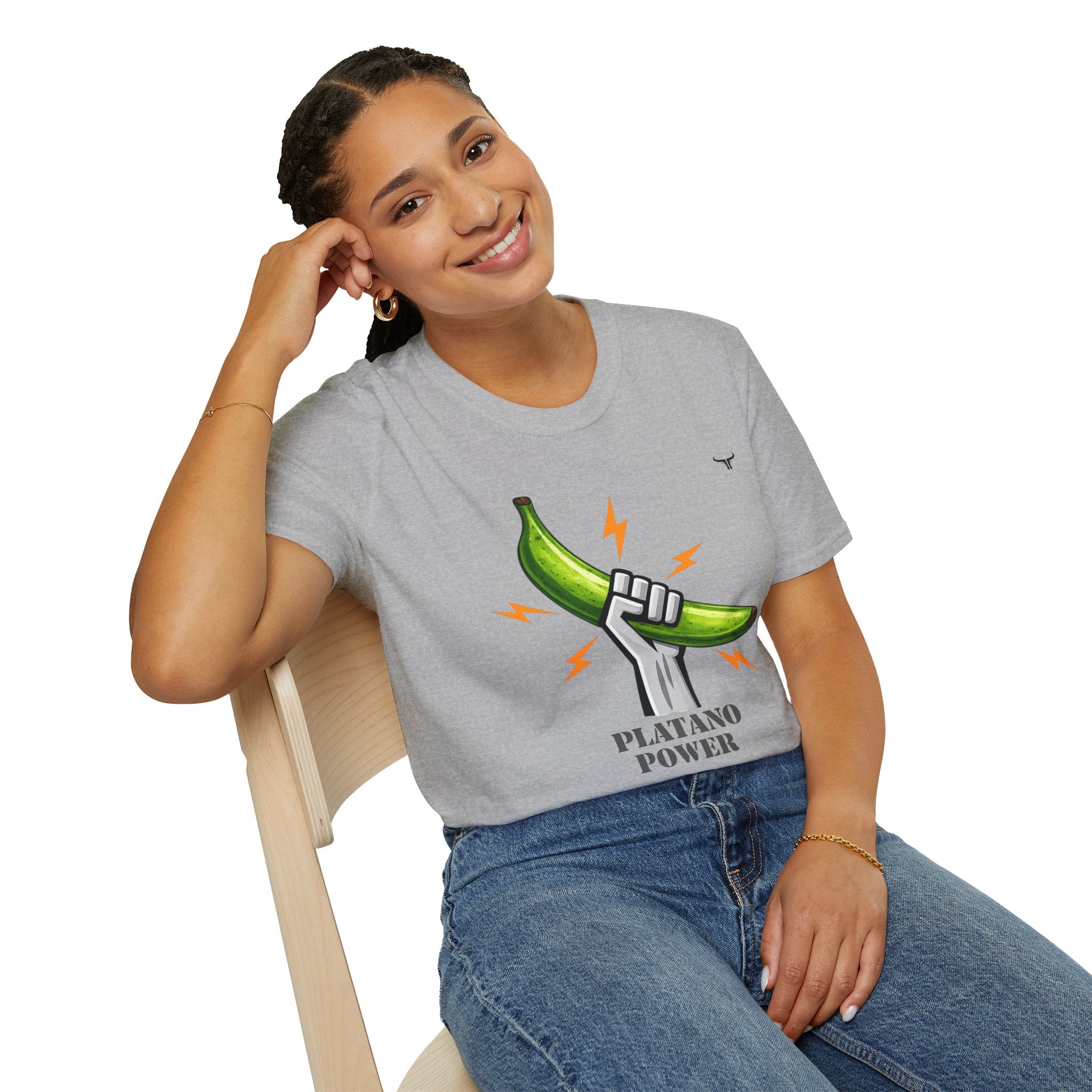 Platano Power T-Shirt – Celebrate Dominican Pride! Unisex Softstyle T-Shirt