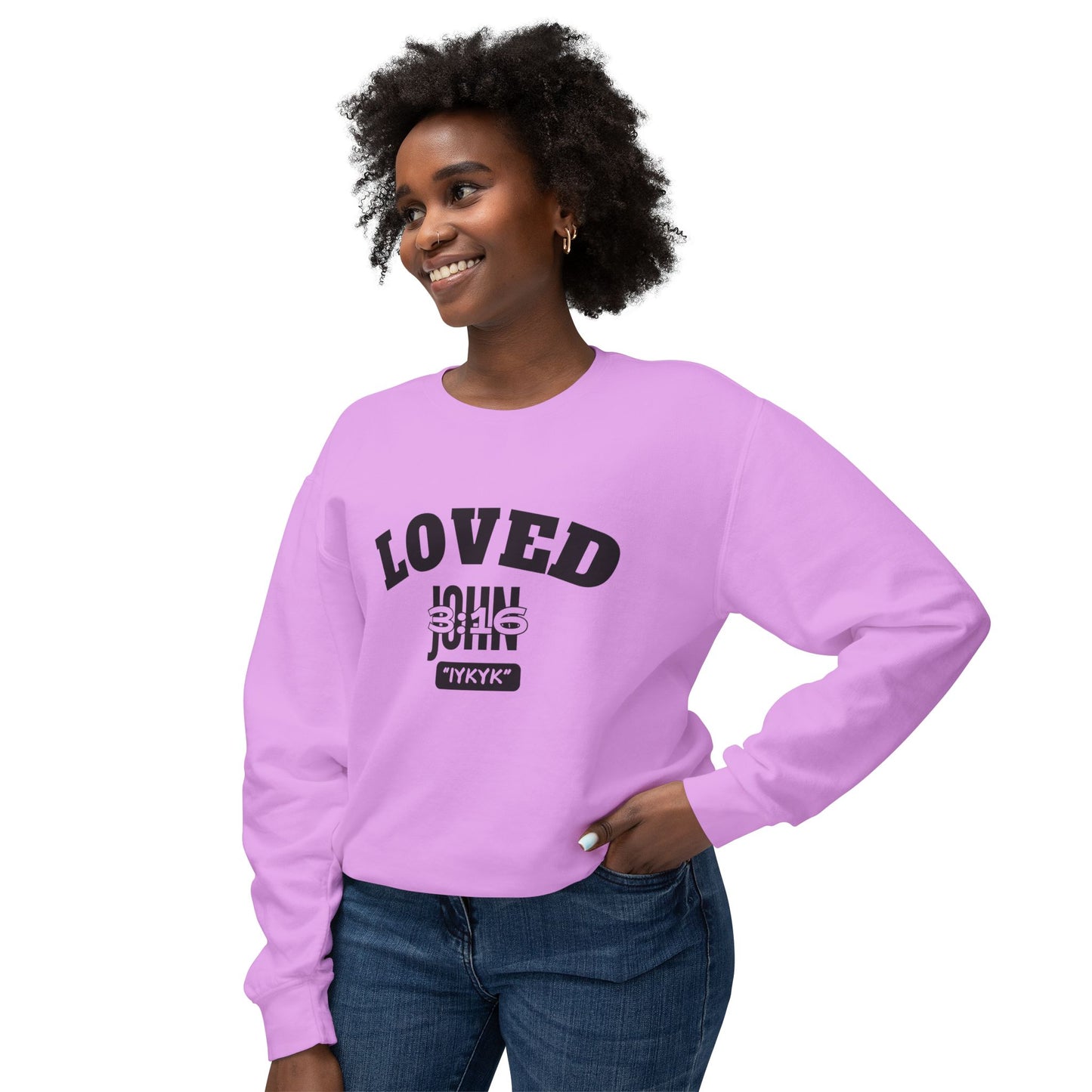 John 3:16 Crewneck Sweatshirt — IYKYK Bible Verse Christian Pullover