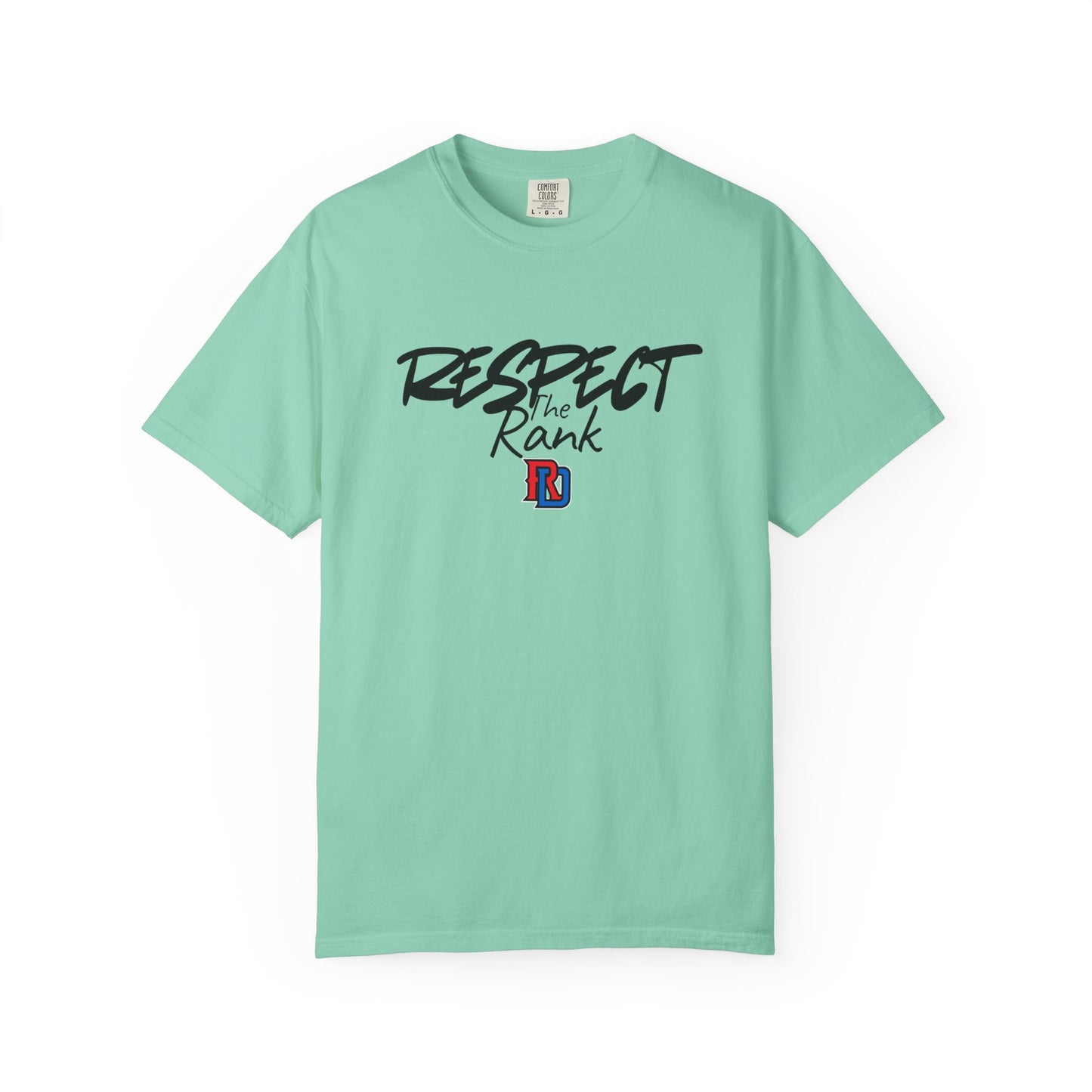 Respect the Rank Dominican Republic Baseball  Unisex Garment-Dyed T-shirt