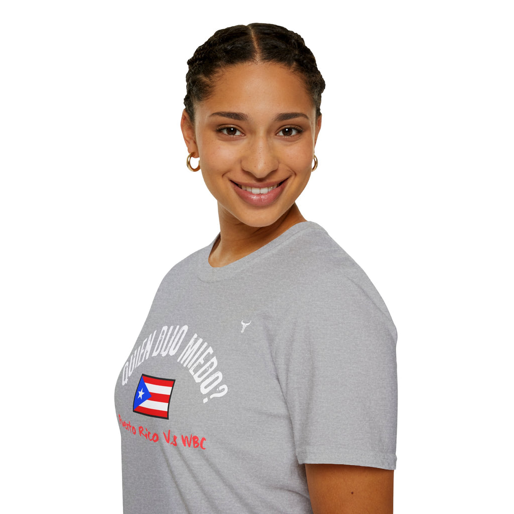 Puerto Rico Baseball Tee — "¿Quién Dijo Miedo?" Fan T-Shirt