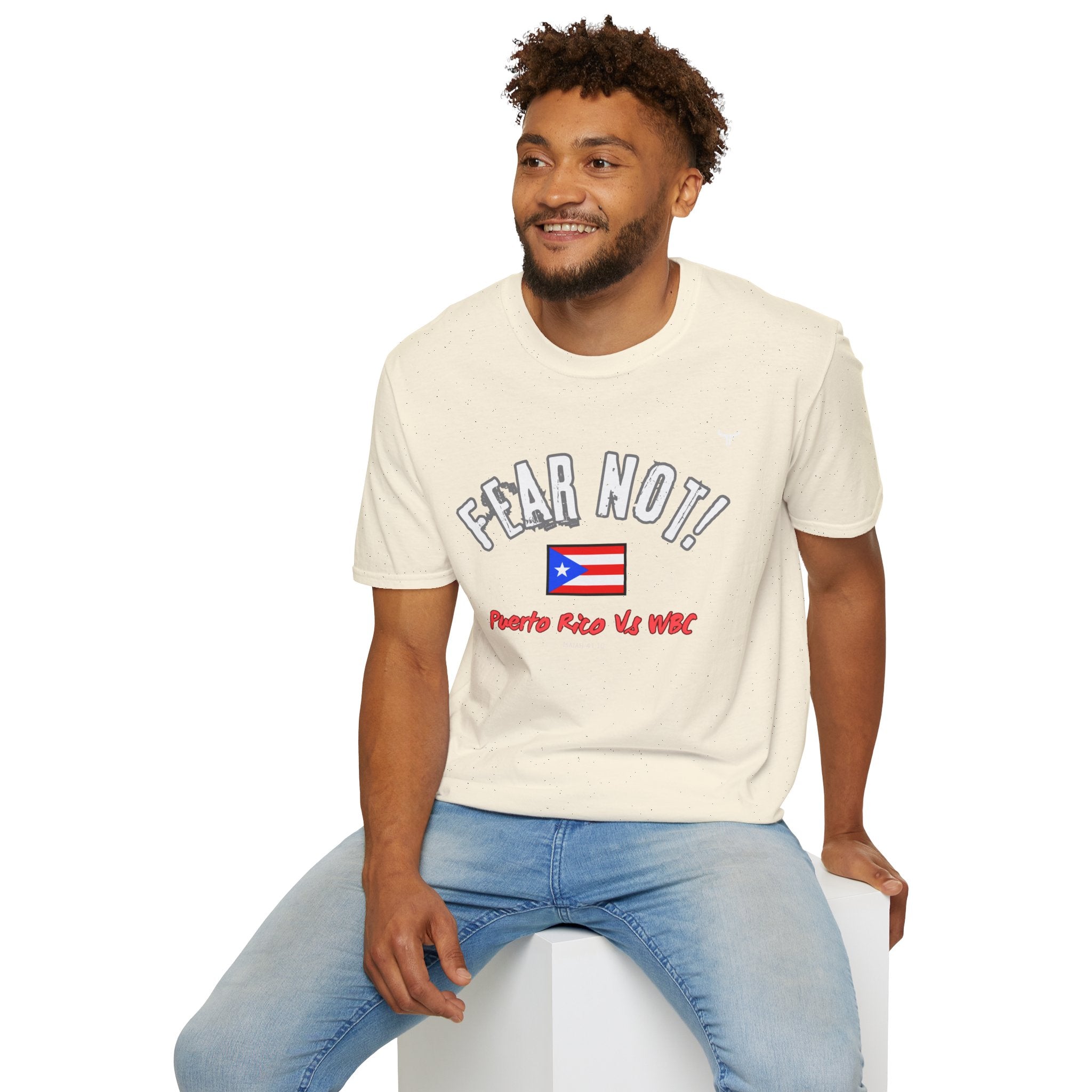 Fear Not Isaiah 4:10 Puerto Baseball Team T-Shirt