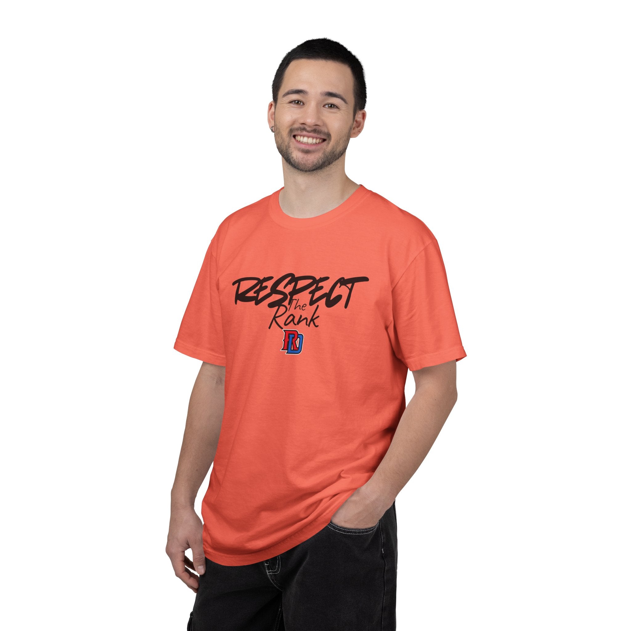 Respect the Rank Dominican Republic Baseball  Unisex Garment-Dyed T-shirt