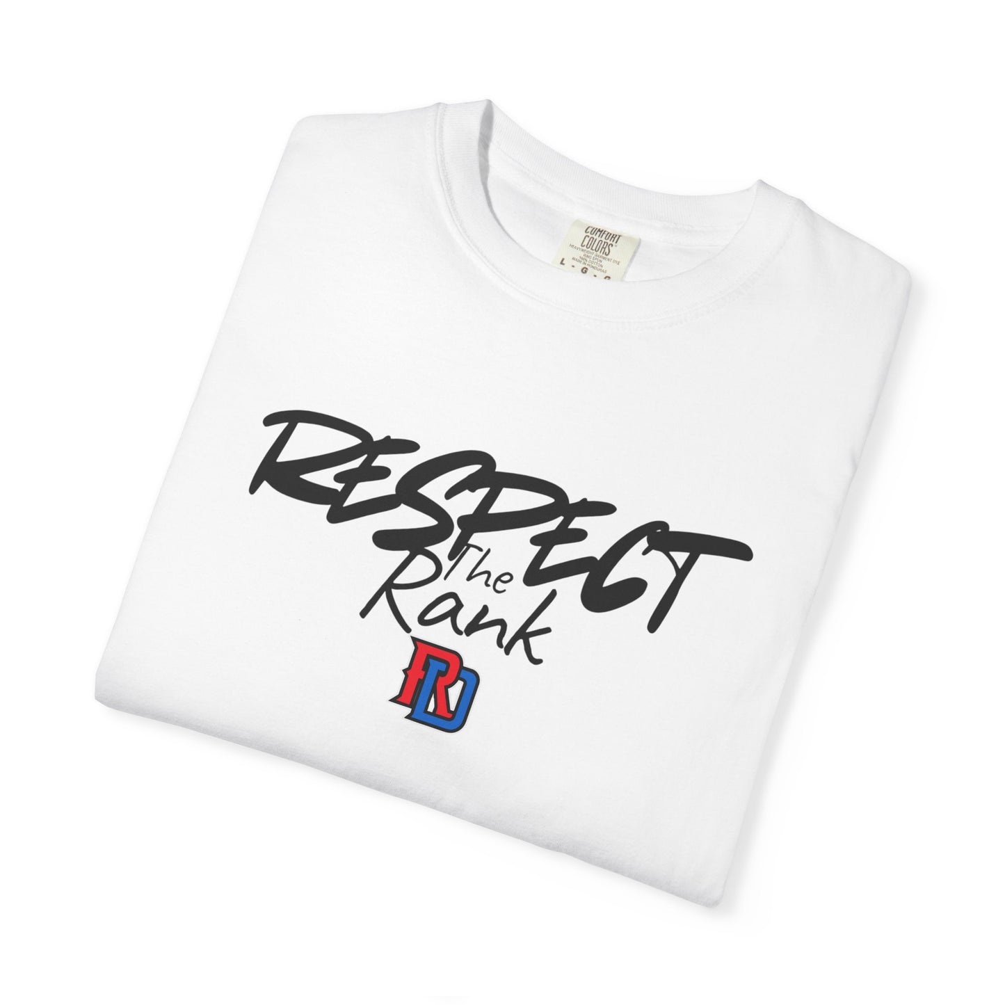 Respect the Rank Dominican Republic Baseball  Unisex Garment-Dyed T-shirt