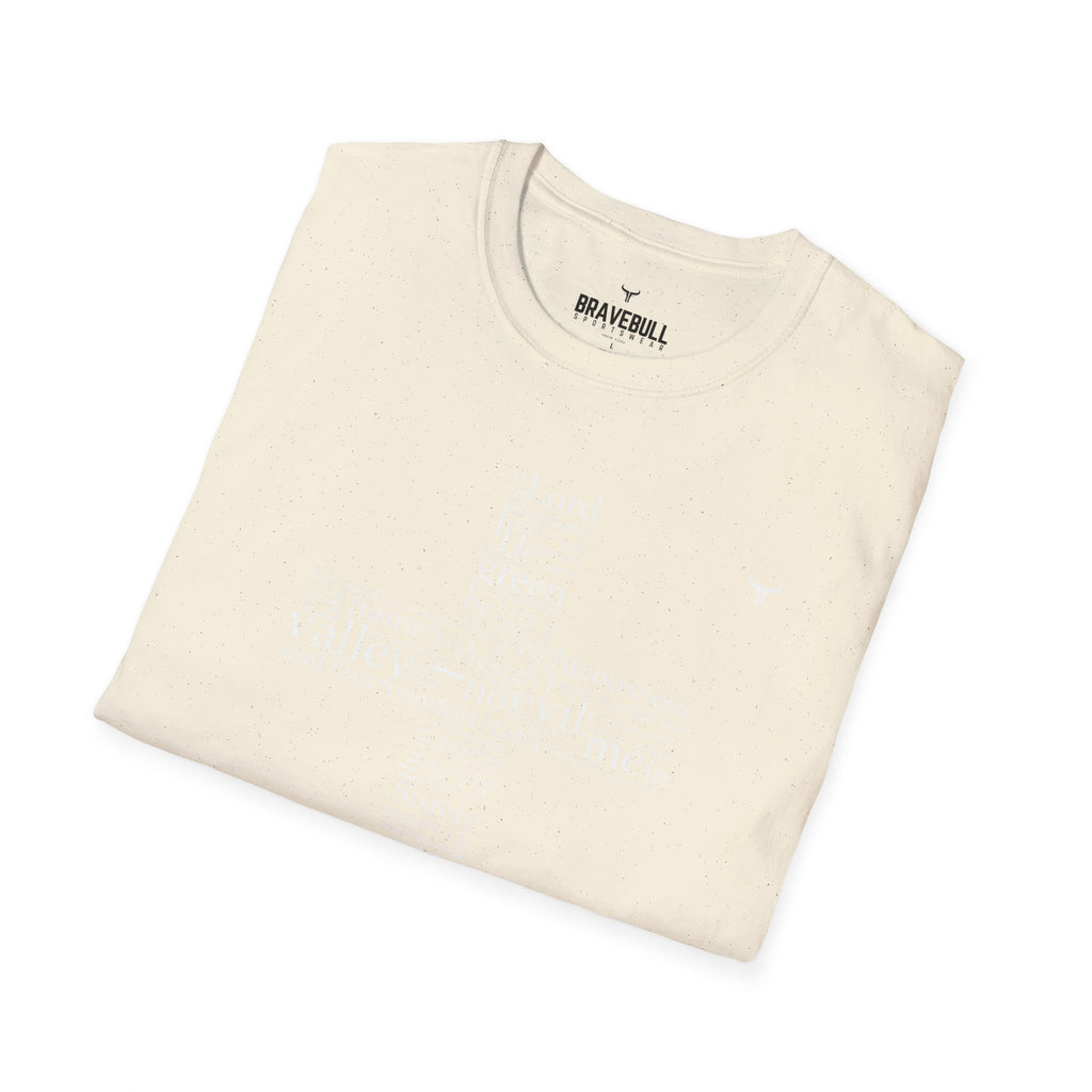 Psalm 23 Cross T-Shirt — "The Lord Is My Shepherd" Christian Tee
