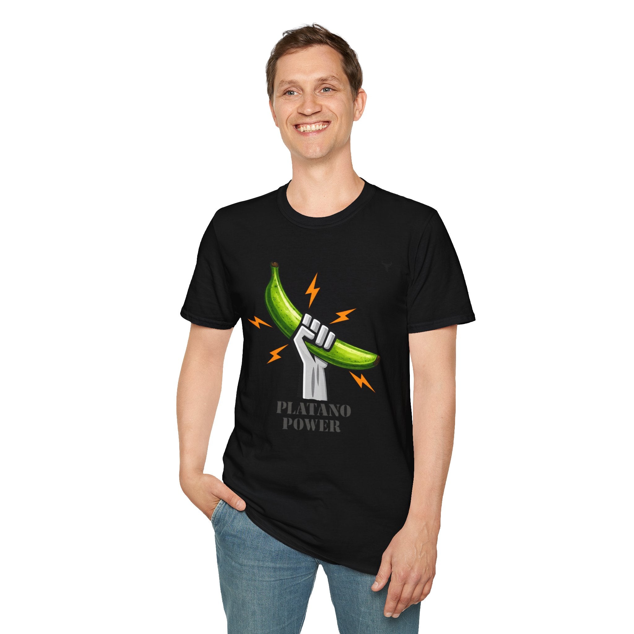 Platano Power T-Shirt – Celebrate Dominican Pride! Unisex Softstyle T-Shirt