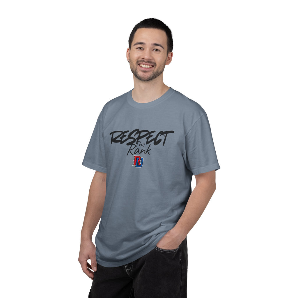 Respect the Rank Dominican Republic Baseball  Unisex Garment-Dyed T-shirt
